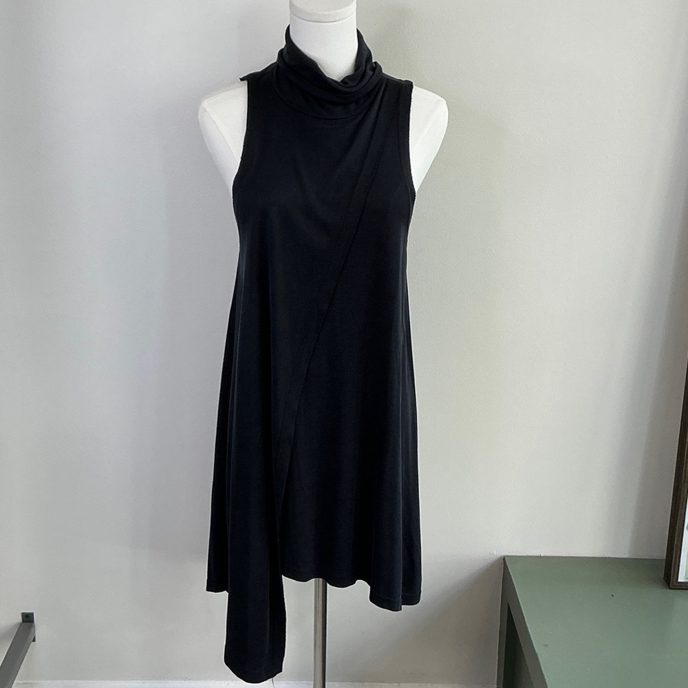 We The Free Asymmetrical Black Dress